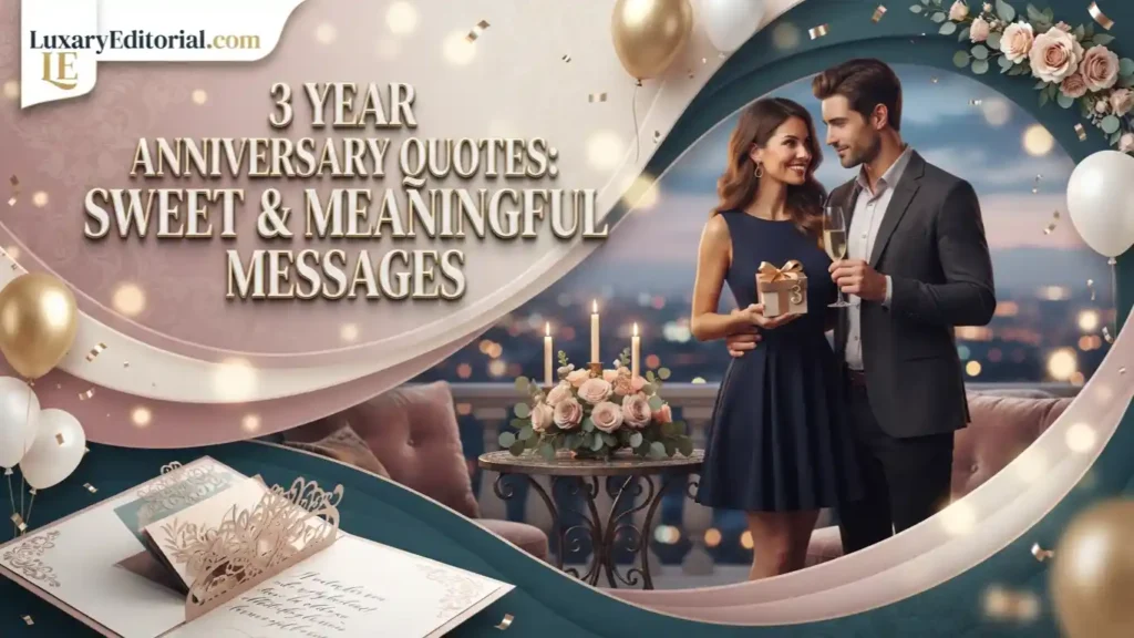 3 Year Anniversary Quotes: Sweet & Meaningful Messages