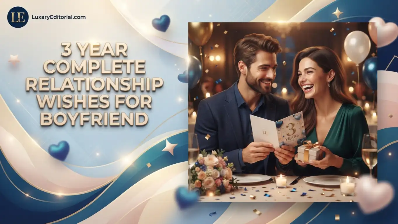 3 Year Complete Relationship Wishes for Boyfriend