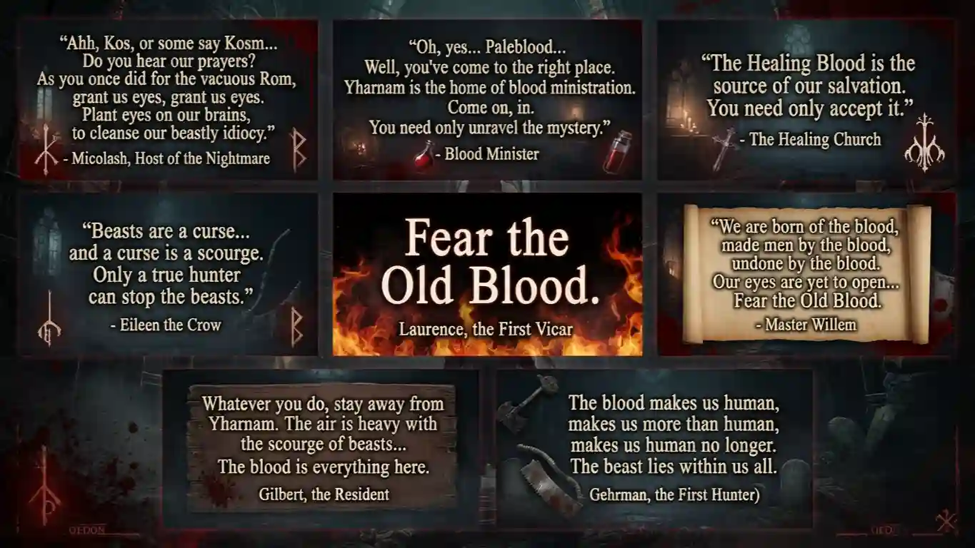 Bloodborne Quotes About Blood