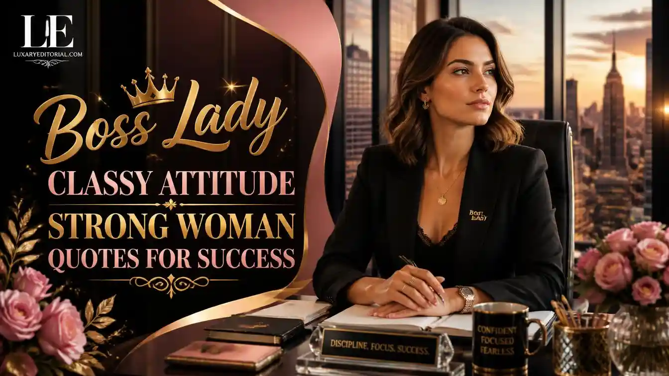 Boss Lady Classy Attitude Strong Woman Quotes for Success
