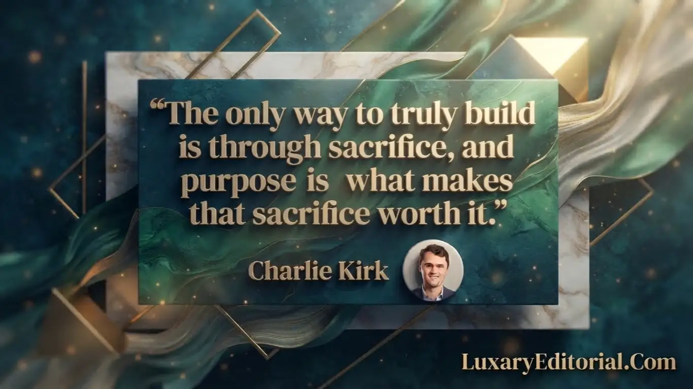 Charlie Kirk Quotes on Hard Work and Purpose