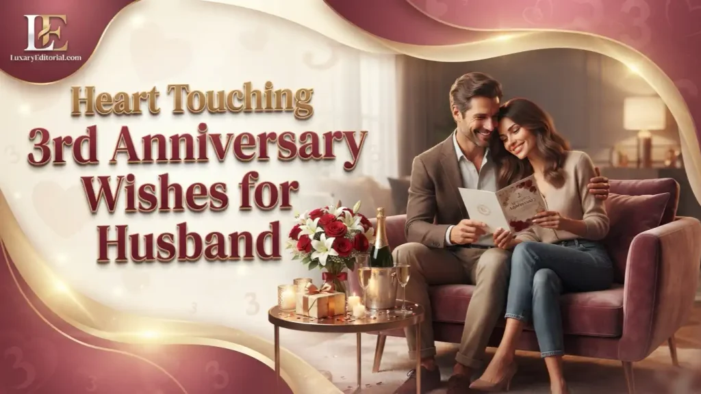 Heart Touching 3rd Anniversary Wishes for wife from Husband