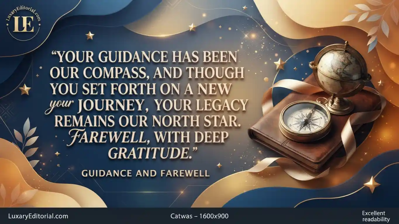 Hunter Gehrman Guidance and Farewell Quotes