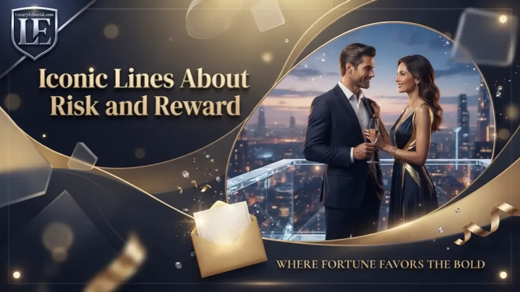 Iconic Lines About Risk and Reward