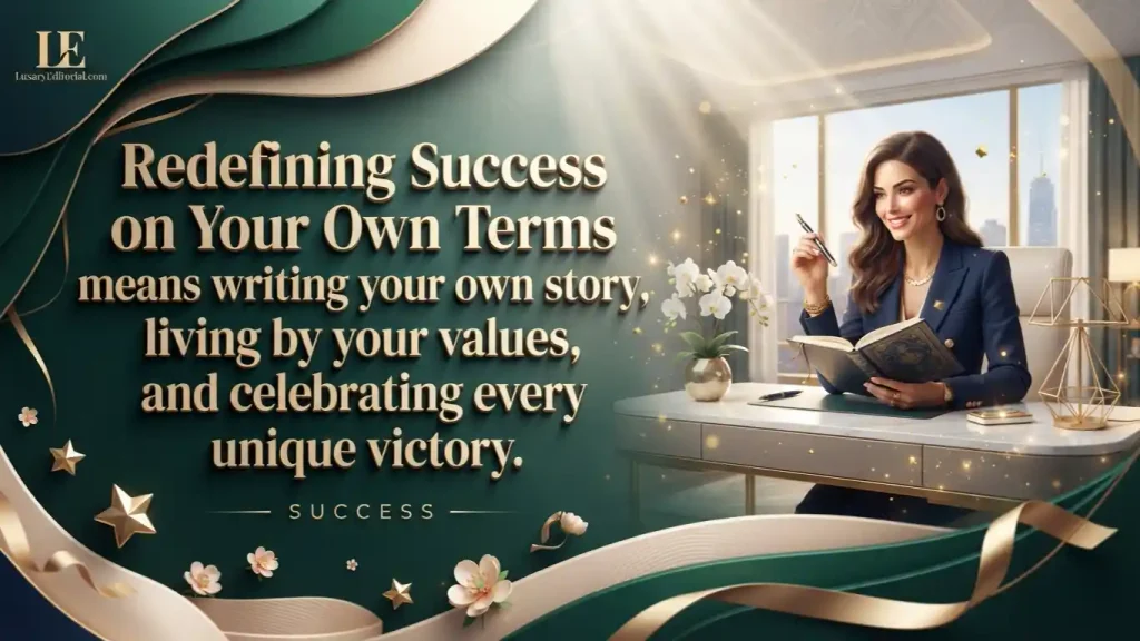 Redefining Success on Your Own Terms