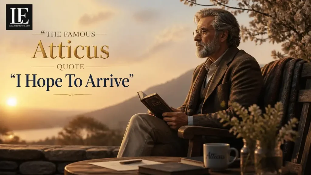 The Famous Atticus Quote I Hope To Arrive