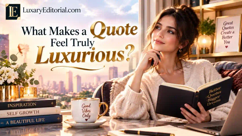 What Makes a Quote Feel Truly Luxurious
