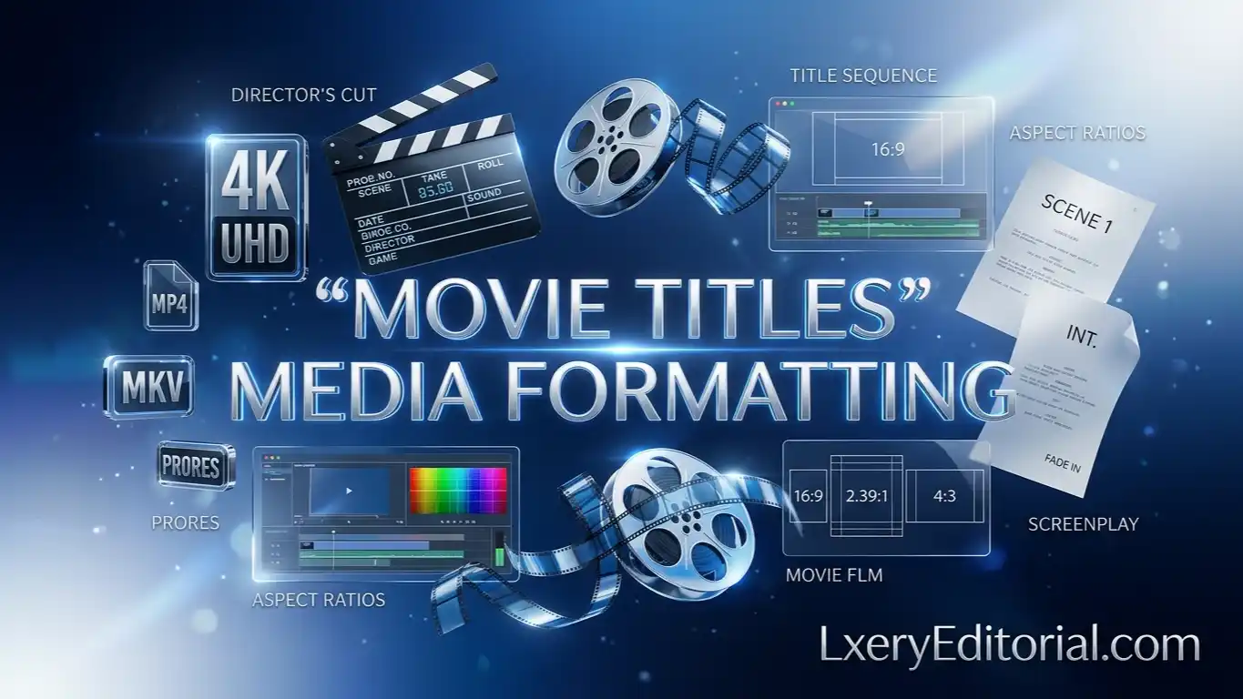 Movie Titles and Media Formatting