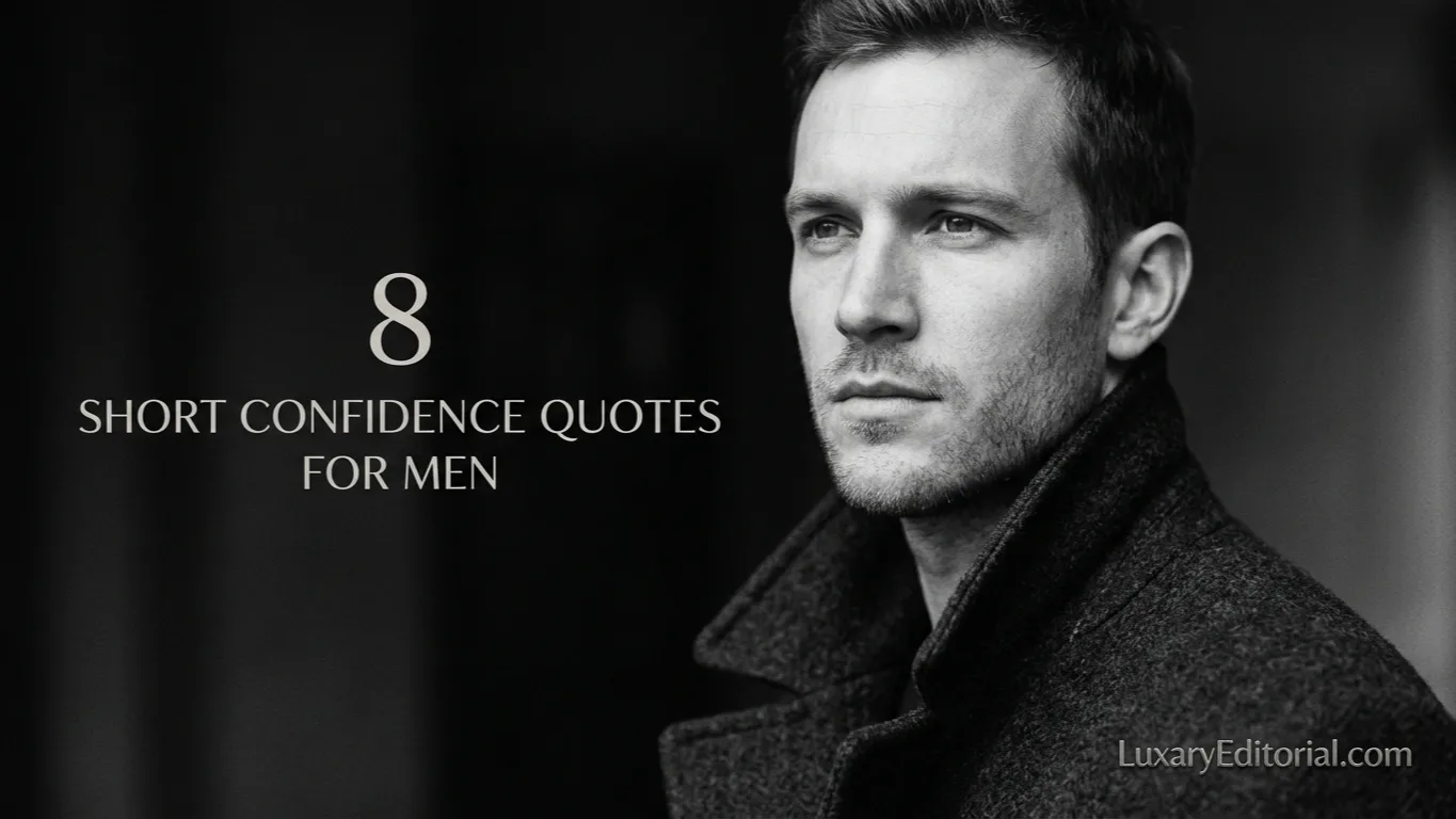short confidence quotes for men