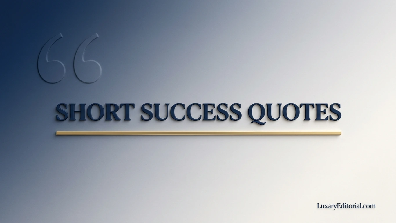 Short Success Quotes